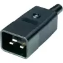 Fiche électrique C20 mâle HQ - Noir