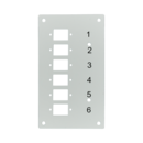 Panneau 6 x SC simplex ou 6 LC duplex pour 53705.1V3 pour du 12 FO