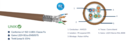 CABLE CAT7A S/FTP AWG23 B2ca 1x4 500M TEST A 1200MHz EC7ASF4PEDF