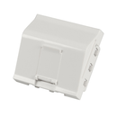 Plastron 45x45 1 prise inclinée keystone