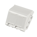 Plastron 45x45 2 prises incliné keystone