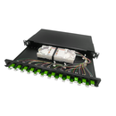 Tiroir LCA duplex équipé 48 pigtails OS2 dénudés + cassette - coulissant noir