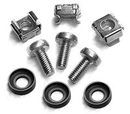 Kit de visserie 50 vis NOIRE M6 (14mm) 50 rondelles noir et 50 écrous cages