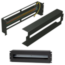 Support 19 Rail DIN 3U avec capot rails oméga aux normes DIN 3U avec capot