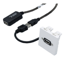 Plastron 45x45 USB A amplifié F-M - 10m