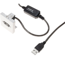 Plastron 45x45 USB A amplifié F-M - 5m