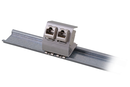 Support rail  DIN keystone pour 2 RJ45
