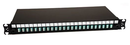 Tiroir équipé de 12 raccords LC duplex multimode coulissant noir soit pour 24FO