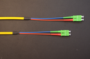 Jarretière  SCAPC/SCAPC duplex OS2 G652D d' 1 mètre surgainé