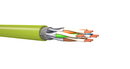 Megaline E5-70 S/FTP CAT6A 2x4p Cca AWG23, vert citron T500m - KERPEN