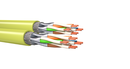 Megaline Cat 7, 2x4 paires, S/FTP, F6-90 Testé à 1000 MHz AWG 23/1 PiMF, Cca,