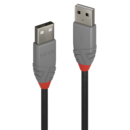 Câble USB 2.0 type A/A, Anthra Line, 1m USB type A mâle vers A mâle