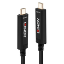 Câble Hybride Fibre Optique USB Type C Vidéo, 15m, Audio / vidéo uniquement