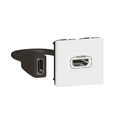 Plastron HDMI 2.0 45x45 équipée d'un cordon de longueur 15cm