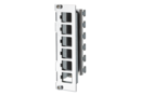Keystone support pour module 3UH, 7UL 6 ports acier inox non équipé