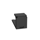 Blank Module, 1 Port,  Black