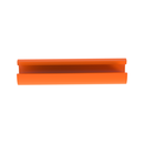 Orange cable identification sleeve for 3mm simplex cable - sachet de 100