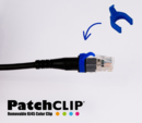 PATCH CLIP COULEUR BLEU EMERAUDE x50
