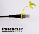 PATCH CLIP COULEUR JAUNE x50