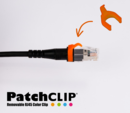 PATCH CLIP COULEUR ORANGE x50