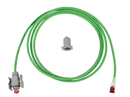 Cordon C6A S/FTP, PUR, RJ45 IP67 - IP20 2.5 m