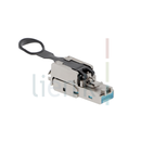 Plug RJ45 Extra court Cat6A S/FTP sans sans outil AWG26/22