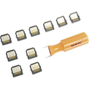 1 kit de remplacement d'inserts connecteurs RJ45 : 1 outil + 10 connecte