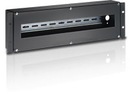Support 19  3U - à capot- équipé d'un Rail DIN Omega noir
