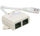 DOUBLEUR DE PORT RJ45 RJ45 UTP CAT 5e - avec cordon
