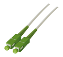 Jarretière simplex OS2 SC-APC/SC-APC blanc - 2 m