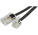 CORDON TEL RJ11 / RJ45 15 m 2:3  3:4 4:5  5:6 NOIR