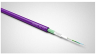 câble armé intérieur/extérieur 12 fo M6 G652D - résistant au feu - B2ca mauve