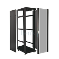 Baie 19'' 24U 800x600 porte saloon ajourée AV & AR en kit