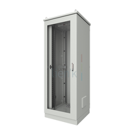 Baie 19'' IP55 26U 800x800 porte avant vitrée grise montée