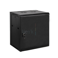 Coffret 19  15U 570 x 450 x 770mm porte pleine noir - LIVRE EN KIT