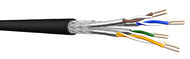 Câble 4p CAT7 S/FTP LSHF Dca étanche SS26 UCF I/O box 305ml 60060547 PRYSMIAN