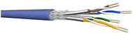 Câble Cat 6A S/FTP 4P touret de 500m EC6ASF4PEDF LSHF-FR Cca - couleur bleu