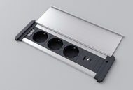 SlimCover 3M W/SB/SB 2xSCHUKO 1x empty. cable 0,2m GST18  DIGITEL