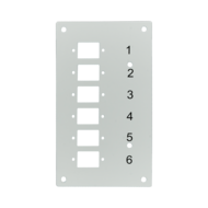 Panneau 6 x SC simplex ou 6 LC duplex pour 53705.1V3 pour du 12 FO