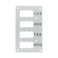 Panneau 12 x SC simplex ou 12 LC duplex pour 53705.1V3 pour du 24FO