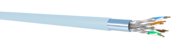 CABLE CAT6A F/FTP AWG23 Cca 1x4 500M bleu clair Unikkern
