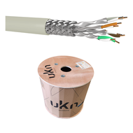 CABLE CAT6A S/FTP AWG23 Cca 1x4 500M blanc RAL9003 Unikkern