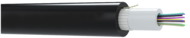 6FO OM3 TUBE CENTRAL STRUCTURE LIBRE PEHD EXTÉRIEUR NOIR RAL9005