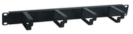 GUIDE CORDON 19'' 4 ANNEAUX 1U PLEIN Noir Unikkern - KSPFK1U4RCFEF