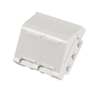 Plastron 45x45 2 prises incliné keystone