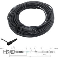 Jarretière OM4 - coteA:LC IP67-cote B LC standard fourni avec Presse étoupe 10m