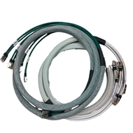 Fret de 12 cordons 4 paires 6A SFTP 24M LSOH Gris sous gaine tréssée