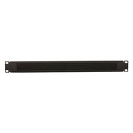 Guide cordon  à balai 1U noir horizontal 19