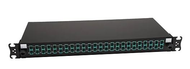 Tiroir équipé de 12 raccords SC duplex multimode coulissant noir soit pour du