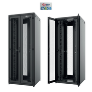 Baie EDF 33U 800 X 800 avec portes saloon perforées AV/AR